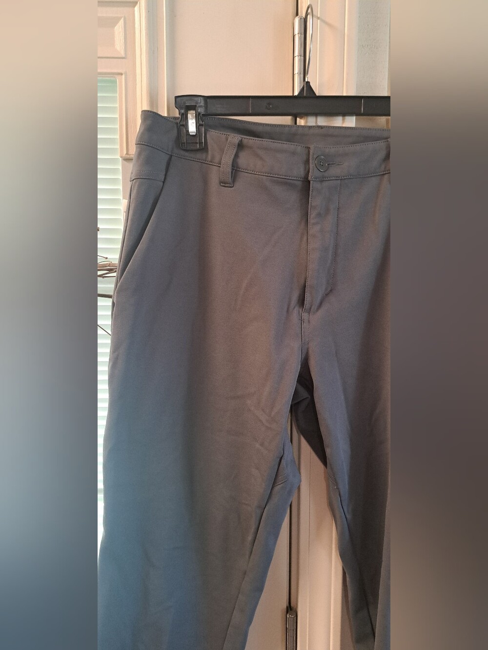 Mens Bylt Pants Gray Chino Pockets Everyday Pant 2.0 Slim Fit Sz 36 X 30